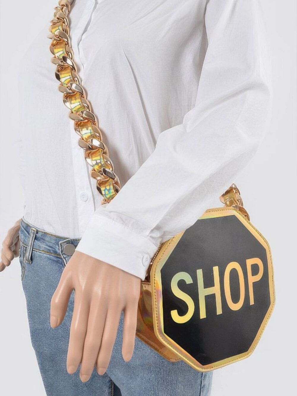 Shop Mirror Novelty Chain Belt